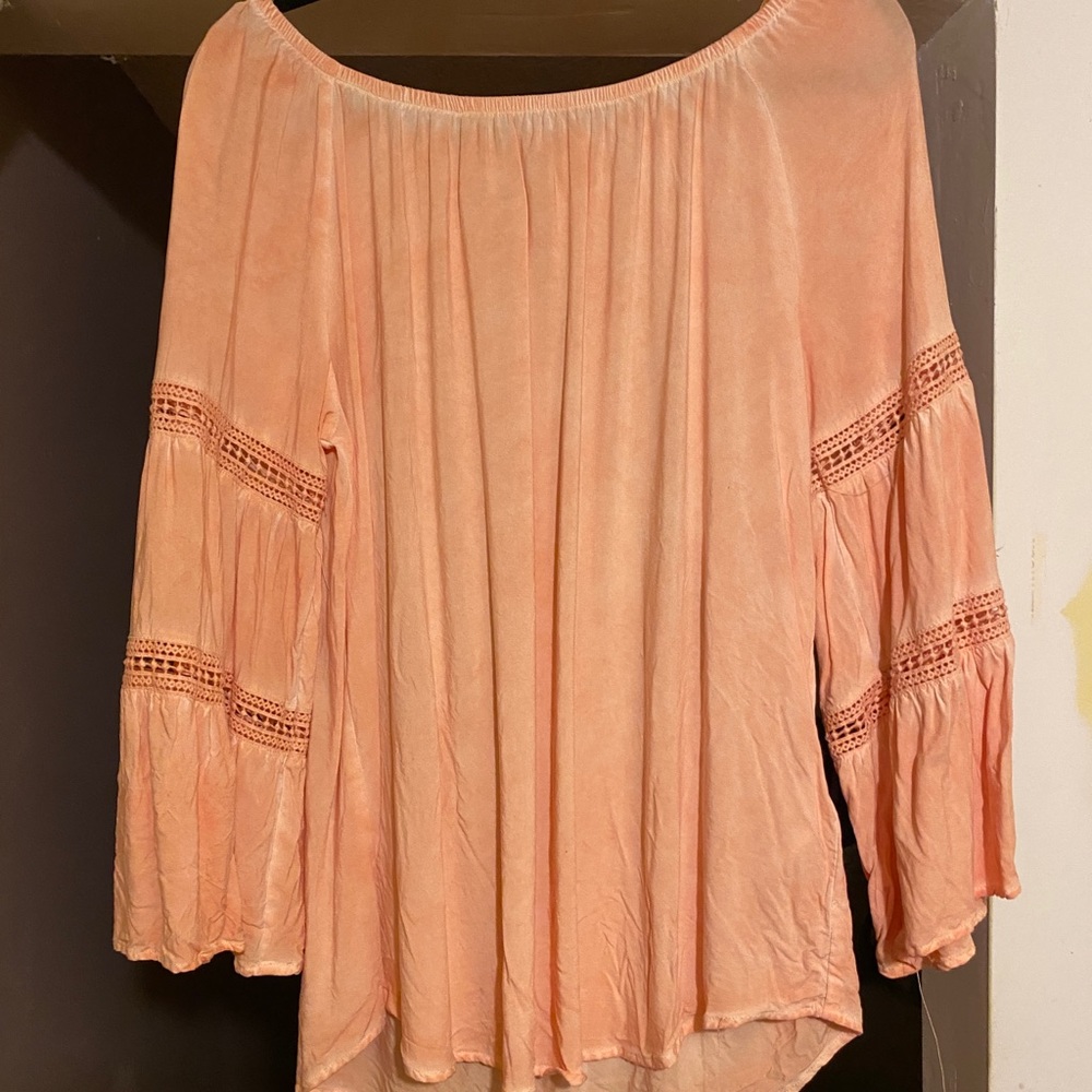Peach blouse